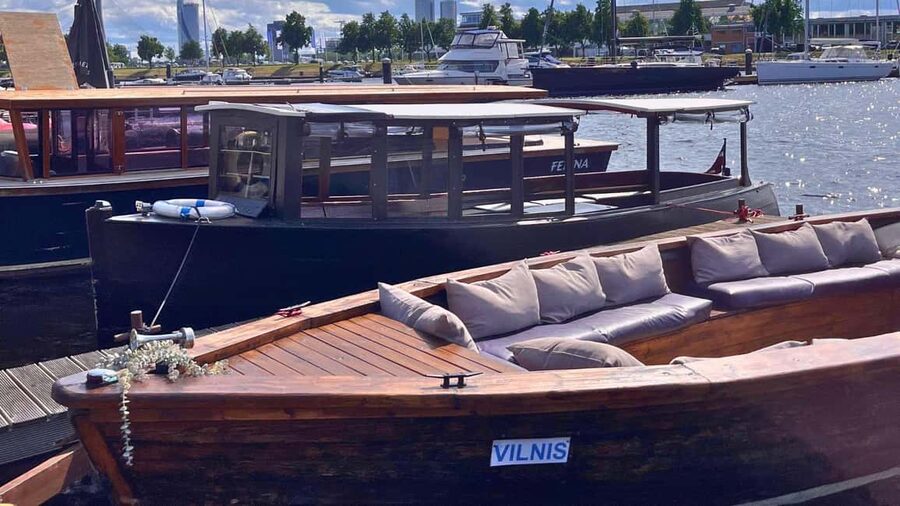 Riga: Canal Boat Tour with Welcome Drink & Audio Guide - From Andrejosta into the Riga Canal
