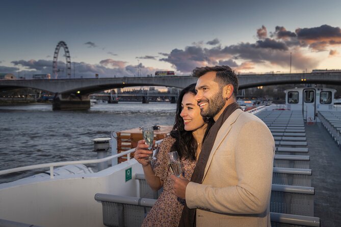 River Thames Evening Cruise with Sparkling wine and Canapés - From Tower Pier toward Westminster