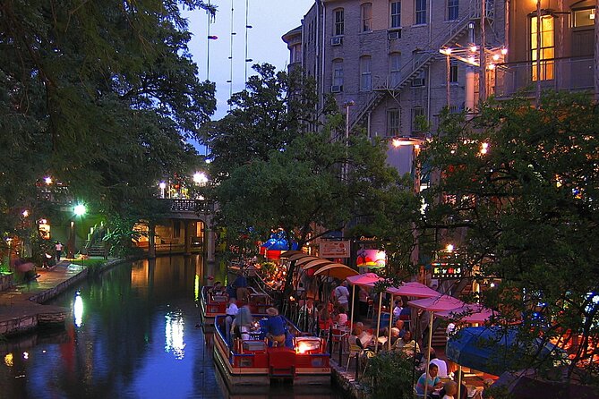 San Antonio Premium Night Driving Tour with Riverwalk Boat Cruise - Tower of the Americas: 45 minutes above the city