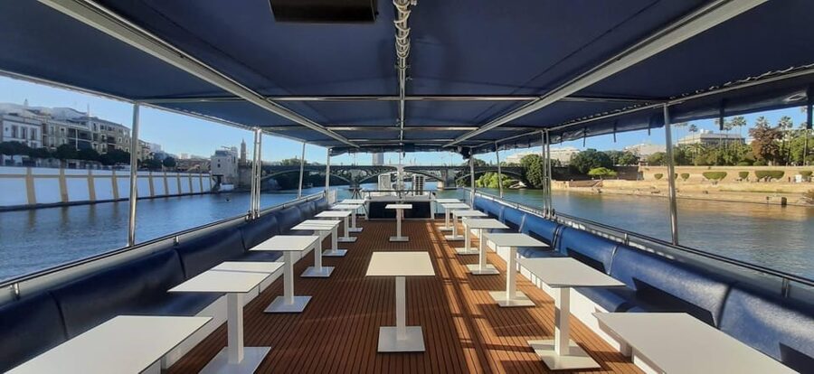 Seville: Guadalquivir Boat Tour with Optional Lunch/Dinner - What comes with the five-course menu