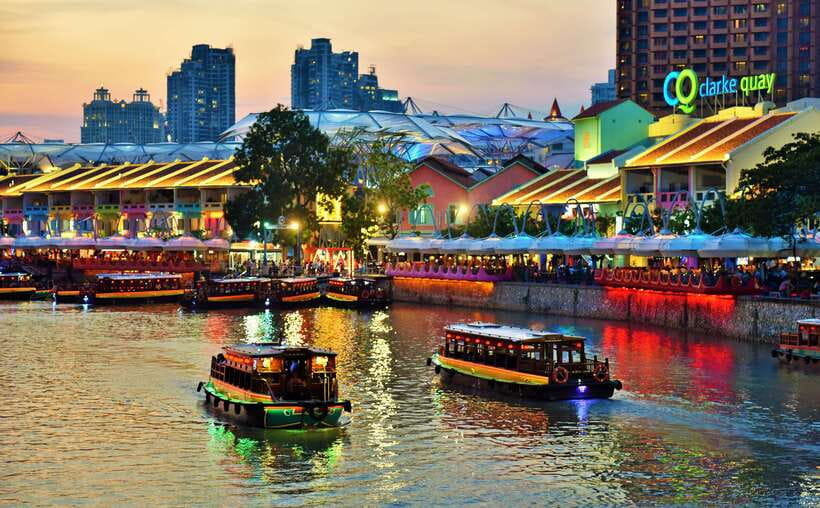 Singapore: Singapore River Cruise - Starting at Clarke Quay and the old Singapore River
