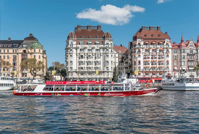 Stockholm: Royal Bridges & Canal Boat Tour with Audio Guide - Gamla Stan from the water