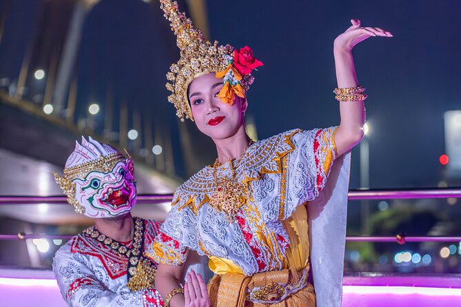 The Newest Luxury 5-Star Bangkok Chao Phraya Dinner Cruise - The Chao Phraya route after dark