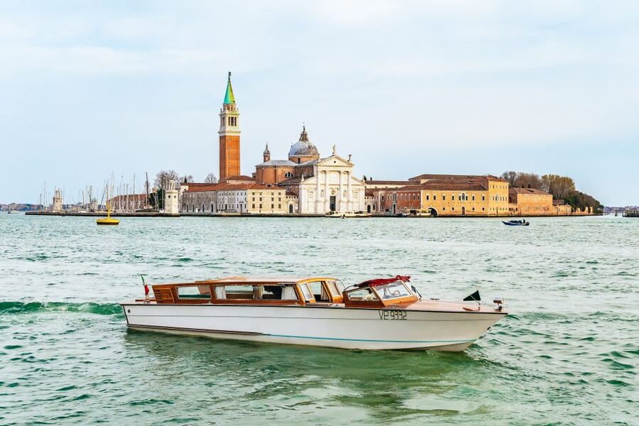 Venice: Grand Canal Boat Tour - La Madonna della Salute from the water