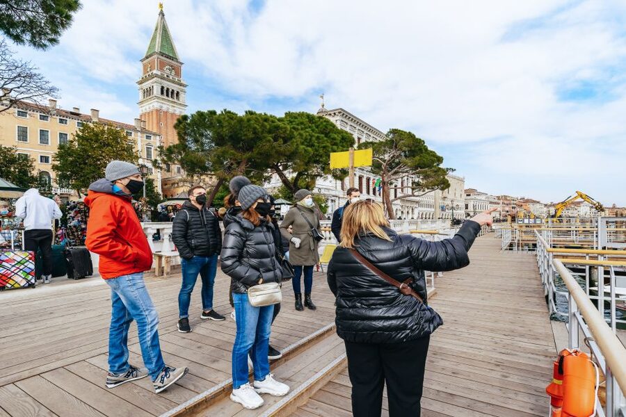 Venice: Grand Canal Boat Tour - The modern Della Costituzione glass bridge
