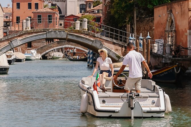 Venice: The Hidden Canals on an Electric Boat - The boat, seating, and atmosphere