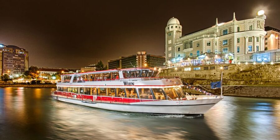 Vienna: Evening Cruise Along The Danube - Vienna after dark, without a guide